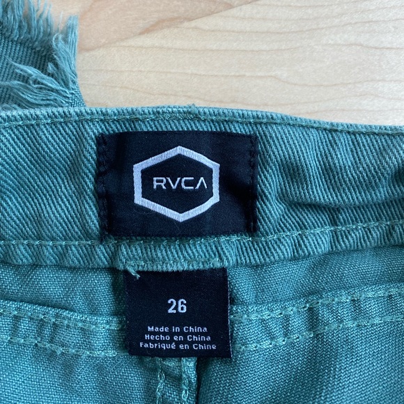 Pastel Green Jean shorts - Picture 3 of 4